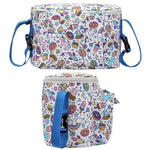 Sac de rangement multifonctionnel pour poussette de bébé, Petit cheval blanc, Fleur champignon, Ours balançoire, Alpaga jaune, Cygne noir
