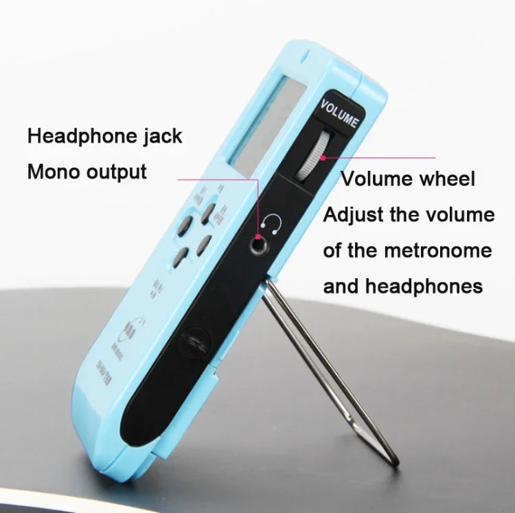 Métronome électronique vocal rechargeable ENO EM-988A pour piano/guitare/batterie/guzheng/violon, EM-988A (rose)