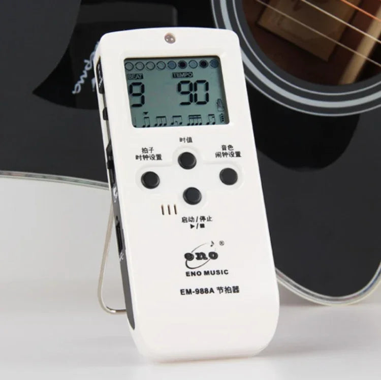 Métronome électronique vocal rechargeable ENO EM-988A pour piano/guitare/batterie/guzheng/violon, EM-988A (rose)