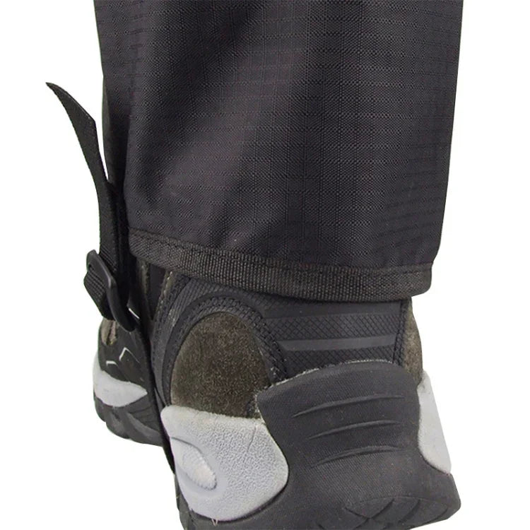 LUCKSTONE Housse résistante à l'usure, imperméable, légère, respirante pour randonnée en montagne, protection anti-saleté pour pieds sur chemins boueux, Housse pied M (Noir)