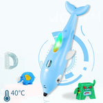 Stylo d'impression 3D, brosse de graffiti de peinture tridimensionnelle, dauphin rose