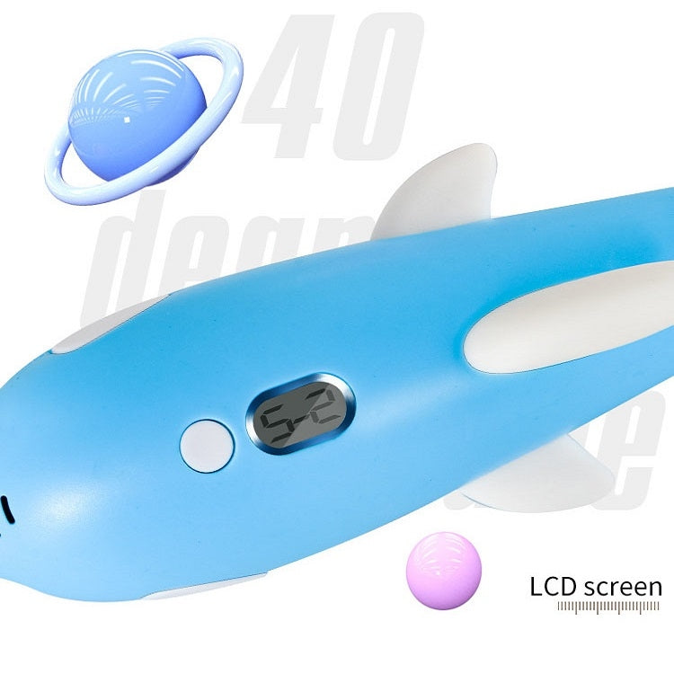 Stylo d'impression 3D, brosse de graffiti de peinture tridimensionnelle, dauphin rose
