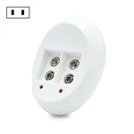 Batterie rechargeable Li-ion 9V 6F22, chargeur de batteries lithium 9V, prise US, prise EU