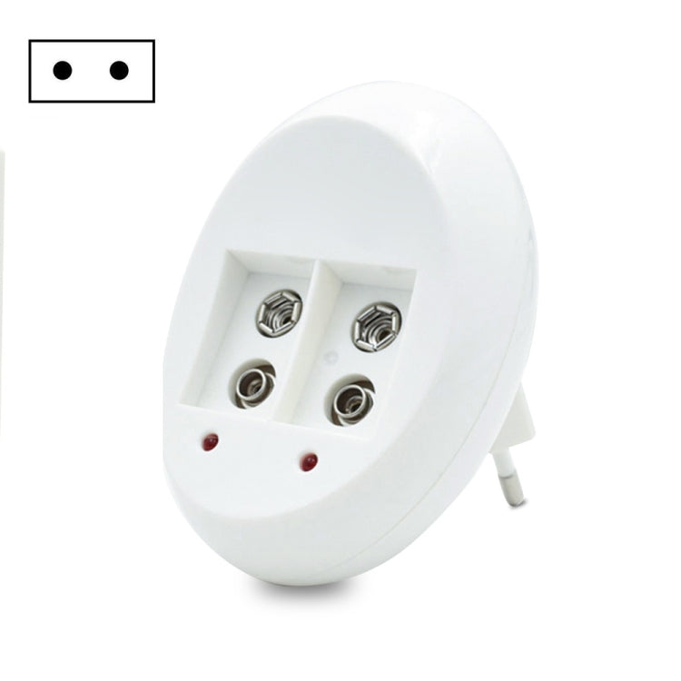 Batterie rechargeable Li-ion 9V 6F22, chargeur de batteries lithium 9V, prise US, prise EU