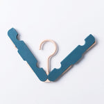 Cintre de Voyage Pliable Portable Antidérapant et Coupe-Vent pour la Maison, Bleu Foncé, Rose, Blanc cassé, Vert Clair