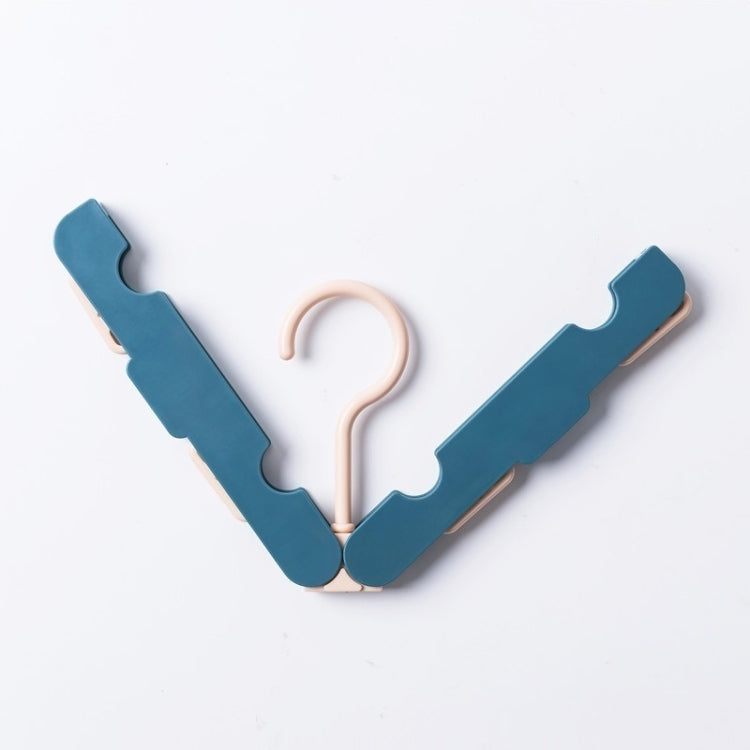 Cintre de Voyage Pliable Portable Antidérapant et Coupe-Vent pour la Maison, Bleu Foncé, Rose, Blanc cassé, Vert Clair