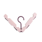 Cintre de Voyage Pliable Portable Antidérapant et Coupe-Vent pour la Maison, Bleu Foncé, Rose, Blanc cassé, Vert Clair