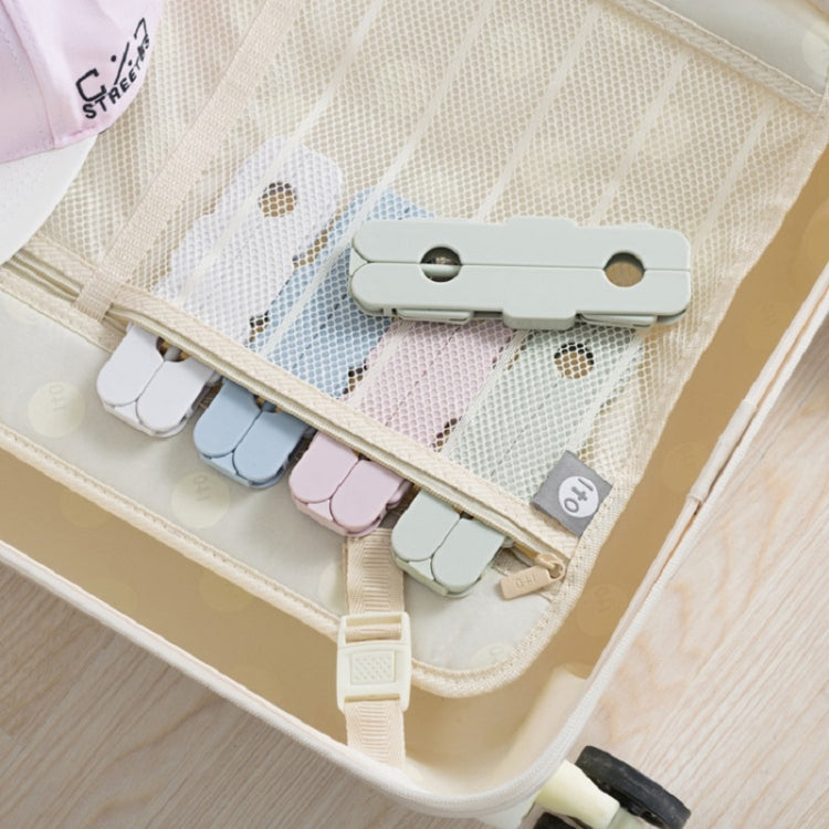 Cintre de Voyage Pliable Portable Antidérapant et Coupe-Vent pour la Maison, Bleu Foncé, Rose, Blanc cassé, Vert Clair