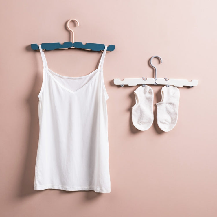 Cintre de Voyage Pliable Portable Antidérapant et Coupe-Vent pour la Maison, Bleu Foncé, Rose, Blanc cassé, Vert Clair