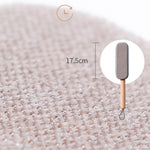 Brosse de dépoussiérage électrostatique, dispositif collant, brosse d'épilation en laine pour vêtements domestiques, gris coquille, bleu nuit