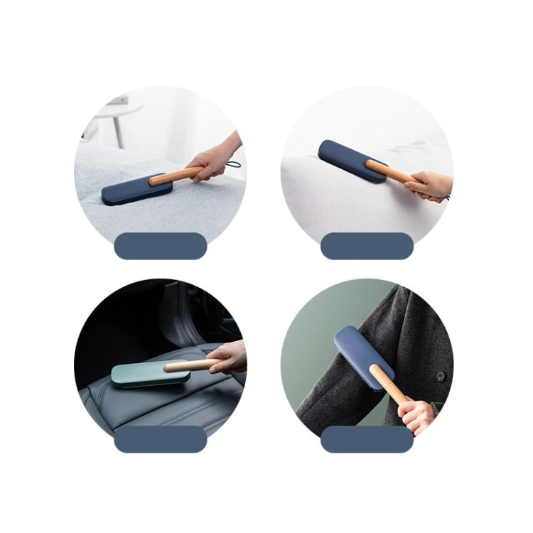 Brosse de dépoussiérage électrostatique, dispositif collant, brosse d'épilation en laine pour vêtements domestiques, gris coquille, bleu nuit