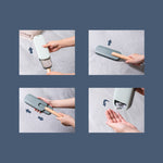 Brosse de dépoussiérage électrostatique, dispositif collant, brosse d'épilation en laine pour vêtements domestiques, gris coquille, bleu nuit