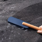 Brosse de dépoussiérage électrostatique, dispositif collant, brosse d'épilation en laine pour vêtements domestiques, gris coquille, bleu nuit