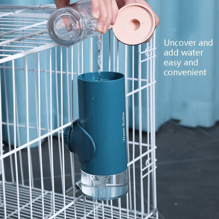 Abreuvoir pour animaux de compagnie avec distributeur de balles, à suspendre, pour chiens, abreuvoir pour cage, tasse d'eau pour animaux de compagnie, 500 ml, 700 ml