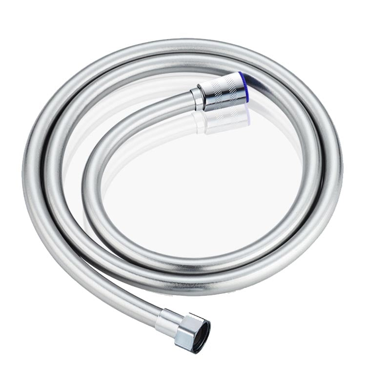 Flexible de douche, chauffe-eau, douche de pluie, salle de bain, flexible de douche en acier inoxydable, buse en PVC, 1,5 m argent, 2 m argent, 1,5 m or, 2 m or