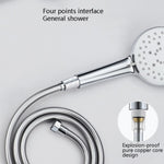 Flexible de douche, chauffe-eau, douche de pluie, salle de bain, flexible de douche en acier inoxydable, buse en PVC, 1,5 m argent, 2 m argent, 1,5 m or, 2 m or