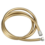 Flexible de douche, chauffe-eau, douche de pluie, salle de bain, flexible de douche en acier inoxydable, buse en PVC, 1,5 m argent, 2 m argent, 1,5 m or, 2 m or