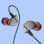 Écouteurs intra-auriculaires filaires pour téléphone portable, jeu, sport, basse, noir, argent