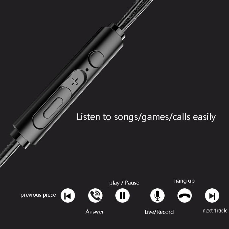 Écouteurs intra-auriculaires filaires pour téléphone portable, jeu, sport, basse, noir, argent