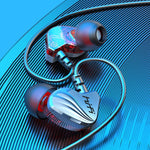 Écouteurs intra-auriculaires filaires pour téléphone portable, jeu, sport, basse, noir, argent