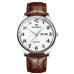 Montre quartz FNGEEN 7811 pour hommes d'âge moyen et âgés avec grand cadran numérique
