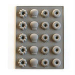 Moule à gâteau en silicone 25 grilles, moule à biscuits en silicone pour fudge et bonbons durs, fruits, beignets