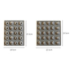 Moule à gâteau en silicone 25 grilles, moule à biscuits en silicone pour fudge et bonbons durs, fruits, beignets
