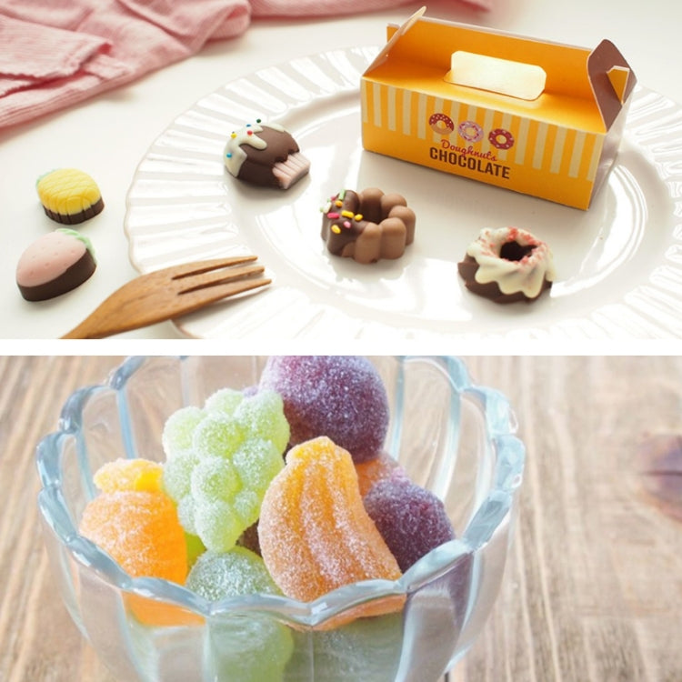 Moule à gâteau en silicone 25 grilles, moule à biscuits en silicone pour fudge et bonbons durs, fruits, beignets