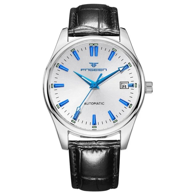 FNGEEN 2111 Montre Homme Simple Lumineuse à Quartz avec Calendrier
