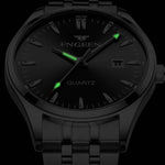 FNGEEN 2111 Montre Homme Simple Lumineuse à Quartz avec Calendrier
