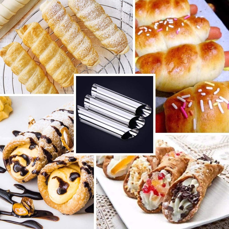 20 moules à croissants coniques à double tête en acier inoxydable, 20 outils à croissants