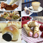 20 moules à croissants coniques à double tête en acier inoxydable, 20 outils à croissants