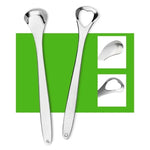 Grattoir à Langue en Acier Inoxydable pour Mauvaise Haleine + Ensemble de Deux Pièces (Or Rose), Grattoir à Langue + Ensemble de Deux Pièces (Argent), Grattoir à Langue + Ensemble de Deux Pièces (Or Rose)