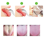 Grattoir à Langue en Acier Inoxydable pour Mauvaise Haleine + Ensemble de Deux Pièces (Or Rose), Grattoir à Langue + Ensemble de Deux Pièces (Argent), Grattoir à Langue + Ensemble de Deux Pièces (Or Rose)