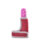 ZT001 Couvre-doigts en silicone pour molaires bébé, anti-morsure, respirant, pour pouce, produits maternels et pour bébé, Rose, Jaune, Rouge, Bleu, Bleu transparent, Rouge transparent, Couleur café-rouge, Couleur café-violet, Couleur café-transparent