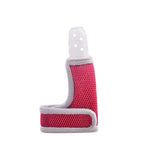 ZT001 Couvre-doigts en silicone pour molaires bébé, anti-morsure, respirant, pour pouce, produits maternels et pour bébé, Rose, Jaune, Rouge, Bleu, Bleu transparent, Rouge transparent, Couleur café-rouge, Couleur café-violet, Couleur café-transparent
