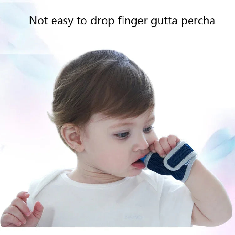 ZT001 Couvre-doigts en silicone pour molaires bébé, anti-morsure, respirant, pour pouce, produits maternels et pour bébé, Rose, Jaune, Rouge, Bleu, Bleu transparent, Rouge transparent, Couleur café-rouge, Couleur café-violet, Couleur café-transparent