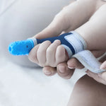 ZT001 Couvre-doigts en silicone pour molaires bébé, anti-morsure, respirant, pour pouce, produits maternels et pour bébé, Rose, Jaune, Rouge, Bleu, Bleu transparent, Rouge transparent, Couleur café-rouge, Couleur café-violet, Couleur café-transparent