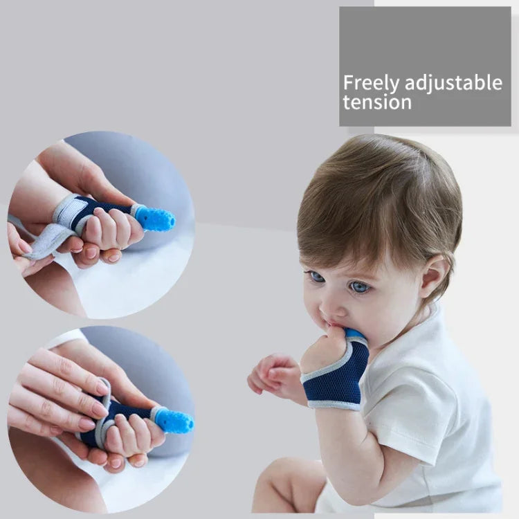 ZT001 Couvre-doigts en silicone pour molaires bébé, anti-morsure, respirant, pour pouce, produits maternels et pour bébé, Rose, Jaune, Rouge, Bleu, Bleu transparent, Rouge transparent, Couleur café-rouge, Couleur café-violet, Couleur café-transparent