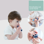 ZT001 Couvre-doigts en silicone pour molaires bébé, anti-morsure, respirant, pour pouce, produits maternels et pour bébé, Rose, Jaune, Rouge, Bleu, Bleu transparent, Rouge transparent, Couleur café-rouge, Couleur café-violet, Couleur café-transparent