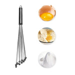 Fouet manuel en acier inoxydable, fouet à œufs avec perles de verre, ustensiles de cuisine, outils de pâtisserie manuels, Type A 12 pouces, Type A 12 pouces, Type A 10 pouces, Type B 12 pouces, Type B 10 pouces, Type C 12 pouces, Type C 10 pouces