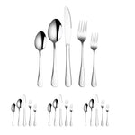 Ensemble de couverts à steak en acier inoxydable 20 pièces en 1, couleur véritable, doré, or rose, multicolore, noir