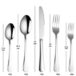 Ensemble de couverts à steak en acier inoxydable 20 pièces en 1, couleur véritable, doré, or rose, multicolore, noir