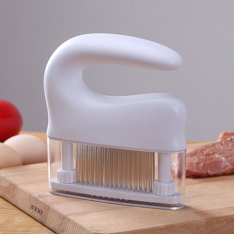Aiguille à attendrir la viande en acier inoxydable à 48 broches pour cuisine domestique, 16,5 x 14,5 cm