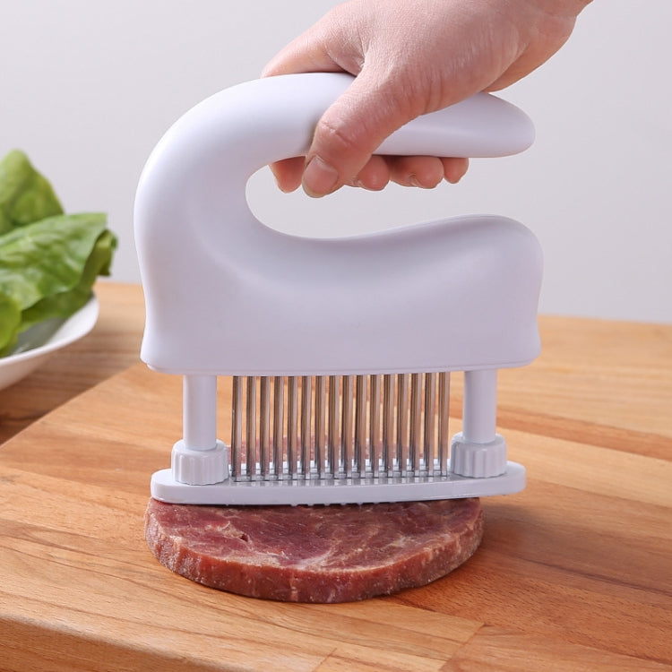 Aiguille à attendrir la viande en acier inoxydable à 48 broches pour cuisine domestique, 16,5 x 14,5 cm