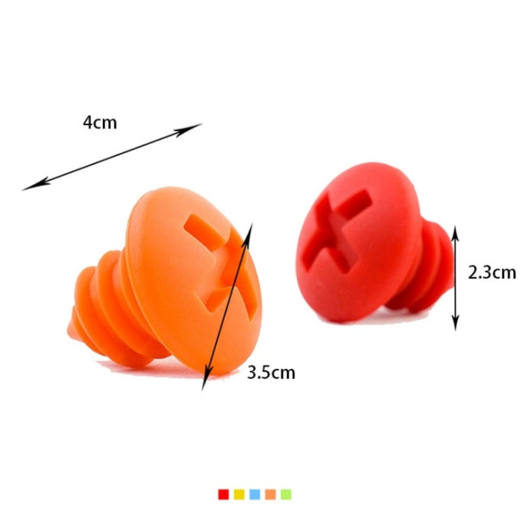 5 bouchons de bouteille en silicone pour la conservation du vin rouge, motif vis, livraison de couleur aléatoire, motif vis