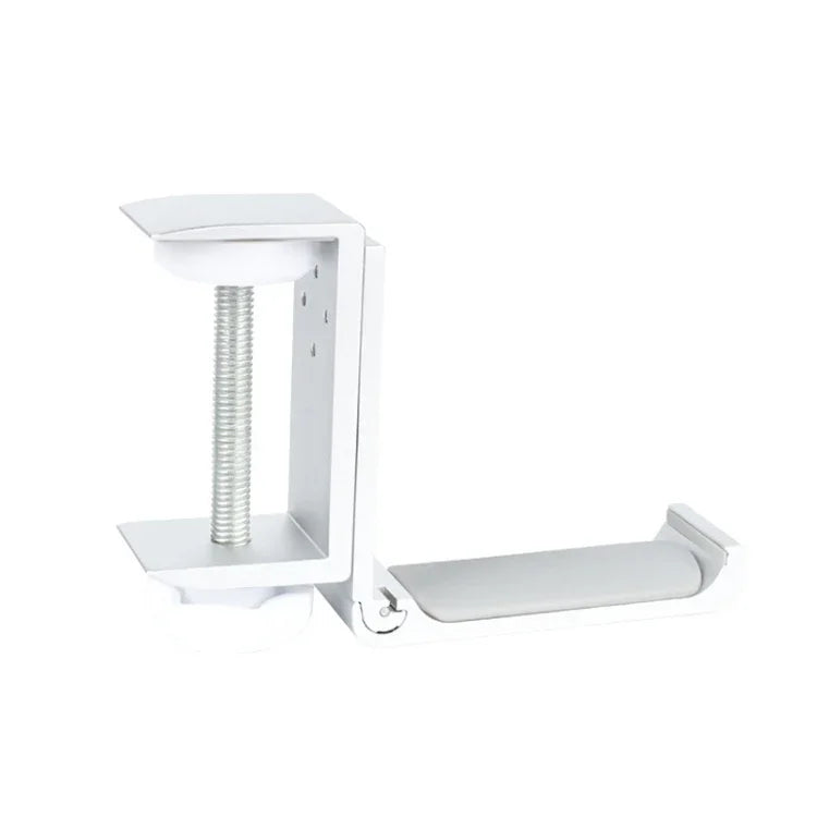 Support Casque Internet Café Support Écouteurs Moniteur Support Casque de Bureau, Type Clip de verrouillage (Argent), Type Vis adhésive (Argent), Type Vis adhésive (Noir)