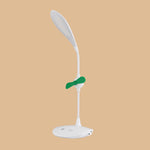 Ventilateur LED de bureau WS-8010, lampe de chevet USB pliable, goutte d'eau, anneau, porte-stylo blanc, porte-stylo jaune, porte-stylo bleu, porte-stylo vert