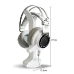 Support universel pour casque, lot de 2, présentoir, support pour casque d'ordinateur de cybercafé, blanc, noir