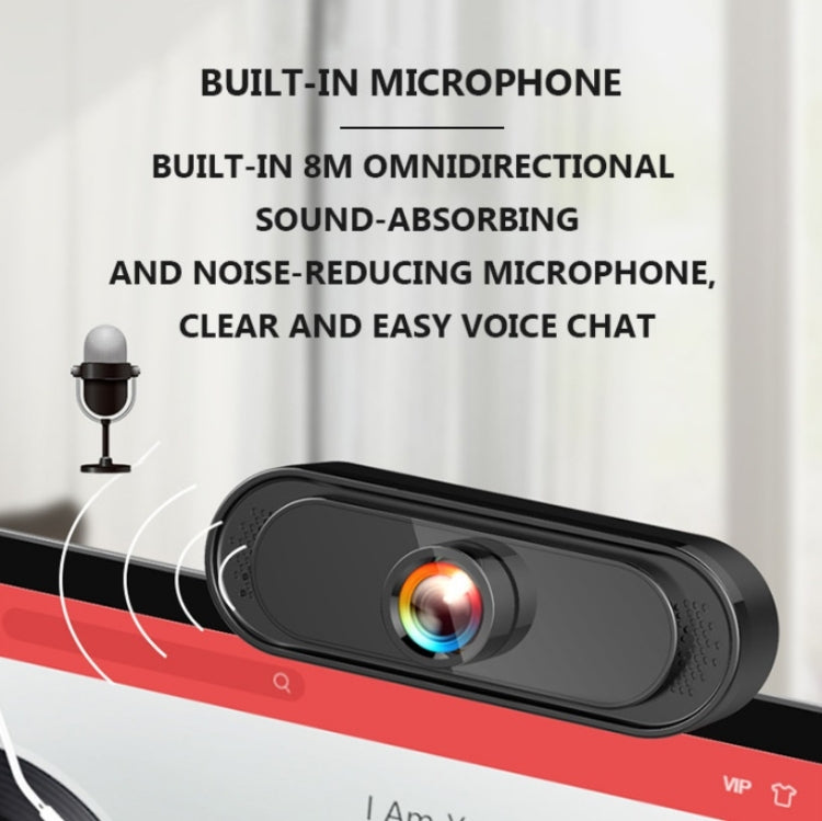 Webcam USB 1080p Full HD pour ordinateur, enseignement et réunions